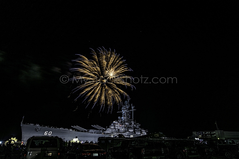 July 4th Fireworks at USS Alabama