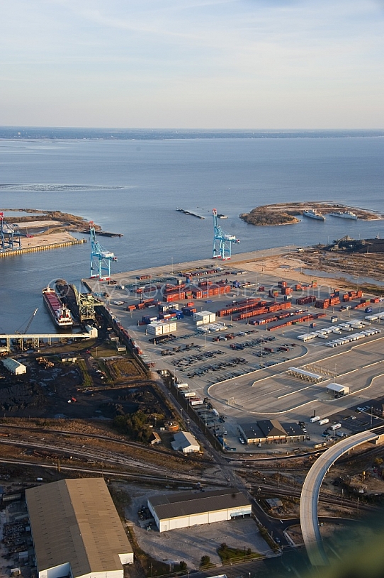 Container Terminal aerial - Port of Mobile