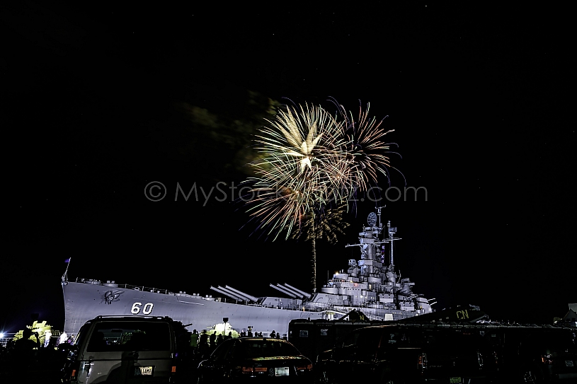 July 4th Fireworks at USS Alabama