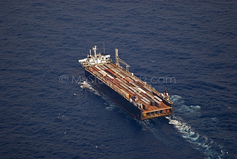 Container Ship in Gulf of Mexico