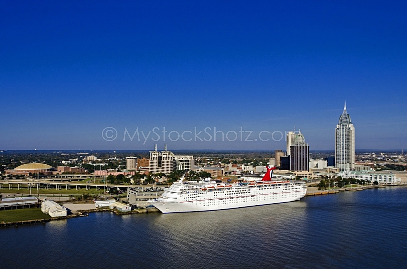 Carnival Elation - docked in Mobile, Alabama