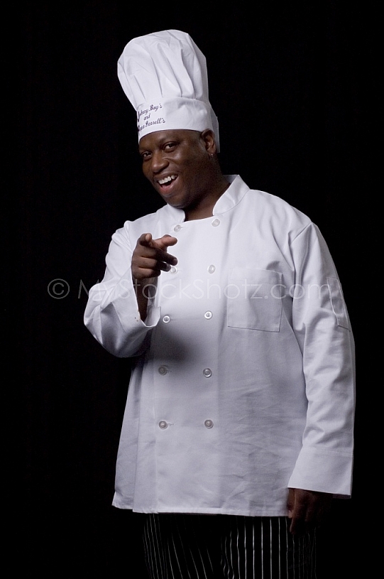 chef pointing