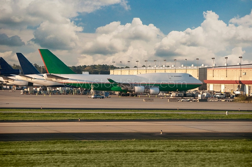 Aircraft at the terminal