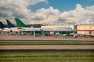 Aircraft at the terminal
