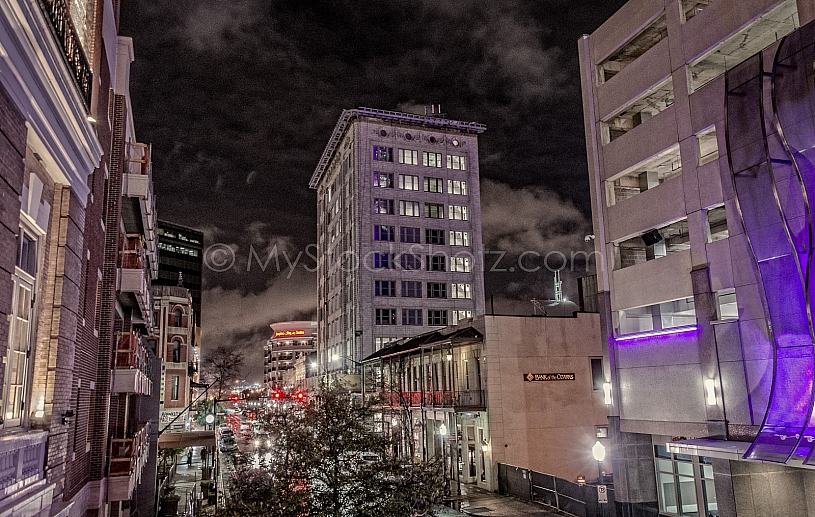 Downtown - Royal Street at night